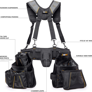Cinturón de Herramientas de Muestra Gratuita, Bolsa de Herramientas Magnética, Cinturones de Herramientas de 14 Bolsillos para Hombre, Bolsa de Herramientas Desmontable y Ajustable para Electricista - Product Image 3