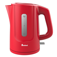 Bouilloire électrique sans fil en plastique de conception brevetée, nouvelle conception, 1,7 L, vente chaude