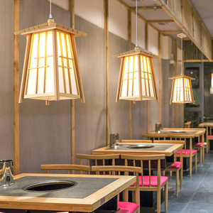 โคมไฟแขวนไม้เนื้อแข็งสไตล์ญี่ปุ่น ยูเมโช ไลท์ติ้ง เหมาะสำหรับห้องนอน ห้องรับประทานอาหาร ดีไซน์แบบนอร์ดิก - Product Image 4