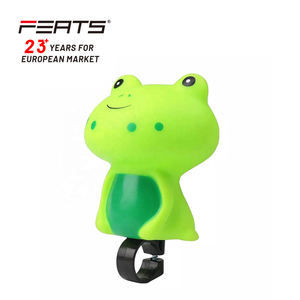 Cloche de vélo en forme de grenouille Ferts avec klaxon pour enfants ajoute du plaisir et de la visibilité aux manèges pour enfants - Product Image 1