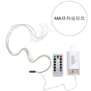 Guirlandes lumineuses LED féériques <span class=keywords><strong>vert</strong></span> foncé cuivré, fonctionnant sur piles, pour intérieur et extérieur, chambre, dortoir, patio, jardin, fête de Noël - Product Image 4