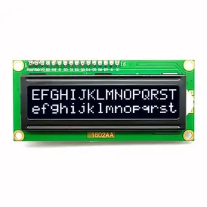 COB 1602 LCD 16x2 Display VA White Red Orange Yellow Green Amber Character On Black LED Background