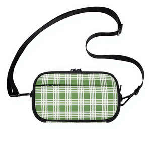 Sac à bandoulière 3-en-1 pour filles, imprimé Palaka vert hawaïen, sacoche pour téléphone portable, petit sac décontracté pour l'extérieur - Product Image 1