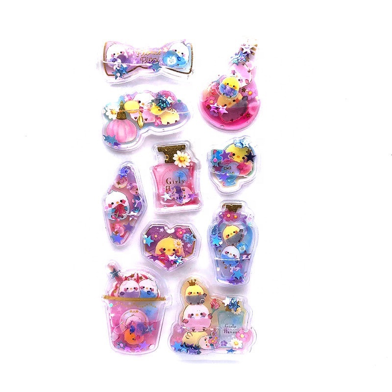 Shake Sticker Cartoon Three dimensional Decorative