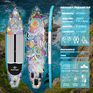 บอร์ดไม้พายแบบยืนสำหรับตกปลาและโต้คลื่นพร้อมไม้พาย - Product Image 4