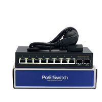 Switch Ethernet 8x 2.5GbE con 2x 10G SFP+ Uplink No Administrado para NVR, Servidor y Almacenamiento Integrado, CA 100-240V