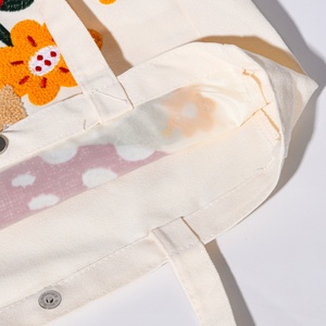 Miss <span class=keywords><strong>Adola</strong></span> Ästhetische Stickerei-Tragetasche für Damen, Wiederverwendbare Canvas-Schultertasche mit Niedlichem 3D-Baum- und Vogel-Stickmuster - Product Image 5