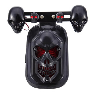 Accessoires de moto pour motos Cruiser, scooters, Big Turtle King, feux arrière rétro modifiés, clignotants en forme de crâne - Product Image 5