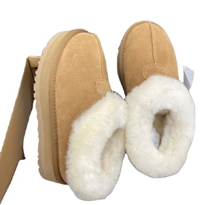 Bottes de neige de luxe tendance 2026 pour l'extérieur, chaussures décontractées à semelle épaisse et chaude, antidérapantes avec semelles en caoutchouc, chaussures de marque - Product Image 1