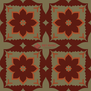 Azulejo de Cemento 200x200, Azulejo Artístico Marroquí Hecho a Mano con Patrones Encaustados para Decoración de Cocina y Baño de Lujo - Product Image 1