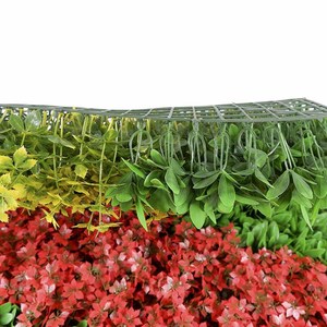 Maison décoration de jardin plantes d'intérieur d'extérieur en plastique haie de style <span class=keywords><strong>jungle</strong></span> gazon artificiel vert mur pour la décoration - Product Image 4