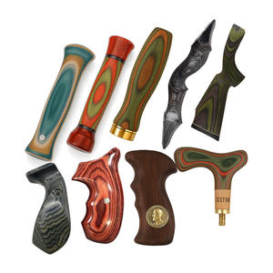 Fabrication de poignées tactiques en bois pour l'extérieur, pièces personnalisées, manche de tomahawk, tête de <span class=keywords><strong>canne</strong></span> de randonnée, porte-<span class=keywords><strong>moulinet</strong></span>, travail du bois stratifié - Product Image 5