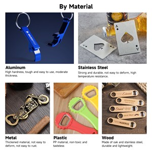 Ouvre-bouteille en bois et acier inoxydable avec logo personnalisé pour bar, maison, restaurant, ouvre-bouteille écologiques à suspendre - Product Image 6