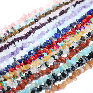 Gravel Irregular Semi-precious Natural Stone Jade Crystal Colorful Amethyst Gravel Scattered <strong>Beads</strong> for Diy Necklace Jewelry - Product Image 1