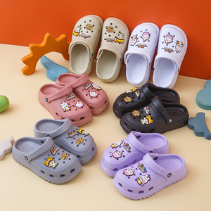 Sandali estivi personalizzati alla moda da donna facili da indossare <span class=keywords><strong>Anime</strong></span> ispirati a dita chiuse con stampa a zoccoli piatti essenziali traspiranti - Product Image 2