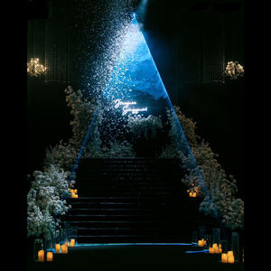 3W RGB Disco Stage DJ Luces láser Máquina de nieve Proyector de boda para iluminación de escenario Boda Espectáculo láser Animación de haz - Product Image 1