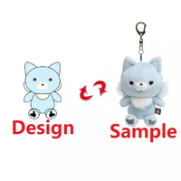 ODM/OEM Personnalisable CE/CPC Porte-clés personnalisés Jouets en peluche Pendentifs personnalisés Animaux en peluche Poupées douces personnalisées