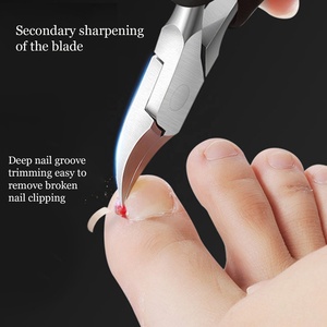 Tronchesino per Unghie <span class=keywords><strong>Incarnite</strong></span> Spesse, Forbici per Pedicure, <span class=keywords><strong>Tagliaunghie</strong></span> con Lama Curva Super Affilata, Strumento Podologico per Cuticole - Product Image 5