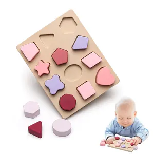 LoveBond Wholesale Baby Brinquedos Educativos quebra-cabeças brinquedo Silicone Animal Puzzle Jogos Pré-Escolar Montessori Brinquedos