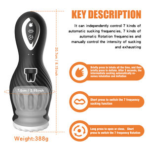 Masturbador Eléctrico Automático con Succión Erótica, Copa de Masturbación Oral para Hombre, para Vagina - Product Image 5