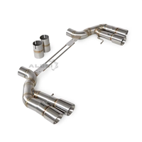 Kit d'échappement arrière en acier inoxydable pour BMW M5 F90 4.4T 2017-2021, tuyau d'échappement droit, modification acoustique de la voiture, amélioration