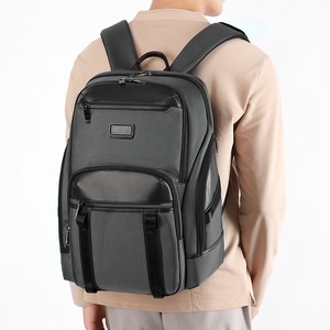 Mochila Ejecutiva Antirrobo Unisex de Nylon y Cuero Premium, Mochila Profesional para Portátil, Mochila Universitaria, Mochila de Viaje - Product Image 2