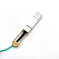 40G QSFP + AOC kabel optik aktif 1 m-mpo konektor untuk saklar pusat Data, pasang langsung kabel serat untuk Server