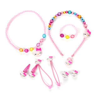 Pinduoduo vendita calda Set 10 pz <span class=keywords><strong>gioielli</strong></span> moda bambini imitazione perla cartone animato per bambine regalo stallo <span class=keywords><strong>gioielli</strong></span> - Product Image 5