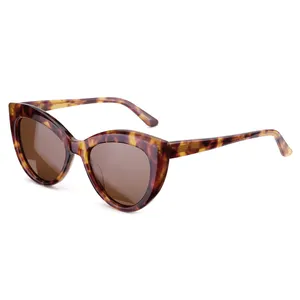 MB1128 High Quality Oem Branded Fashion Blue Cat Eye Polarized Sunglasses
