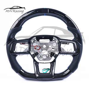Volant en fibre de carbone personnalisé avec LED adapté à la <span class=keywords><strong>Ford</strong></span> <span class=keywords><strong>Mustang</strong></span> 2024-2026 - Product Image 2