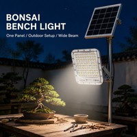 Système d'éclairage LED solaire hors réseau avec entrée de câble latérale et boîtier segmenté pour portail d'entrepôt commercial