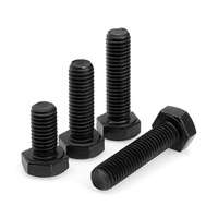 Vis hexagonales DIN933 de taille complète M4-M36, zinguées, pour la fixation de machines et la construction de ponts routiers