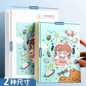 2024 Kawaii Horizontal <b>Notebook</b> Cute Cartoon New <b>A5</b> <b>Spiral</b> <b>Notebook</b> Student Stationery Office Supplies Paper Cover Address Book - Product Image 4
