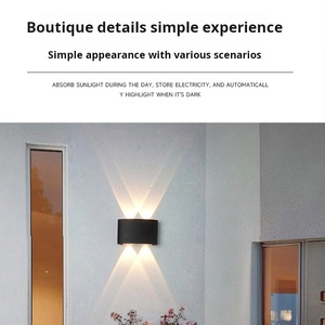 Accesorio de montaje en pared hacia arriba y hacia abajo <span class=keywords><strong>para</strong></span> interior, moderno, <span class=keywords><strong>para</strong></span> decoración del hogar, exterior, impermeable, IP65, patio, jardín, lámpara de pared Led - Product Image 5