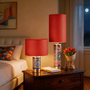 Lampe de chevet minimaliste moderne de luxe léger, lampe de table décorative artistique pour chambre à coucher, hôtel, villa, salon - Product Image 4