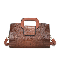 Sac à bandoulière en cuir Pu à motif d'alligator pour femmes à la mode 3 pièces sac à main concepteur sacs à main fourre-tout ensemble
