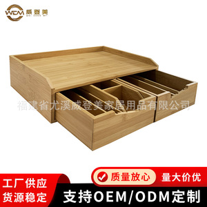 Estante de almacenamiento de cápsulas de café de bambú, organizador de escritorio para sala de té para bolas de crema y dulces, fabricante de soportes de cápsulas de café de madera. - Product Image 3