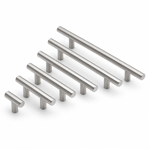 Poignée de meuble en acier en forme de T, bouton moderne pour tiroir, armoire, porte, quincaillerie pour cuisine et dressing - Product Image 1