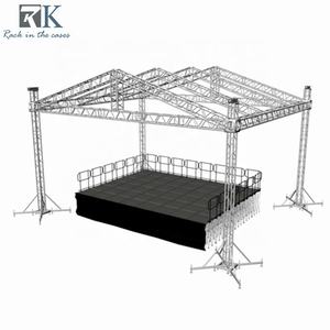 Estructura de Iluminación de Aleación de Aluminio Plateada, Estructura de Techo Piramidal de 290x290 mm, Sistema de Escenario F34 Compatible - Product Image 5