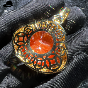 จี้พระมิตรายะสั่งทำใหม่ ประดับ<span class=keywords><strong>เพชร</strong></span>ทรงกลมทองคำ 9K-18K พร้อมใบรับรอง IGI/GIA สำหรับงานแต่งงานสุดหรู - Product Image 3