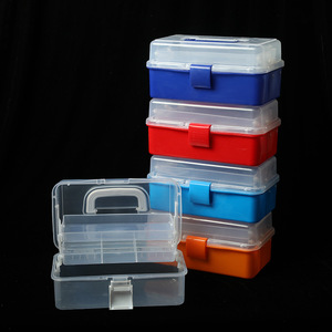 Toolbox With Drawers Solid Color 10L-20L Makeup Organizers Storage <b>Box</b> - Product Image 1