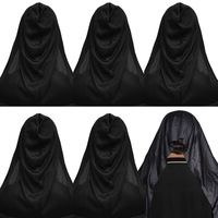 Masque de Nonne Horreur Personnalisé en Stock, Masque Fantôme pour Masquerade, Accessoire de Fête d'Halloween pour Hommes Adultes, Accessoires de Déguisement