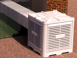 Refroidisseur d'<span class=keywords><strong>air</strong></span> à sortie latérale 1,5 kW, monté sur fenêtre, débit 20000 m³/h, haute efficacité, adapté pour 120-150 m² - Product Image 5