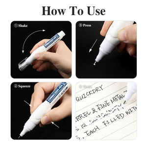Juego <span class=keywords><strong>de</strong></span> bolígrafos correctores <span class=keywords><strong>de</strong></span> secado rápido Gxin G-F0101, diseño original, 8 ml, suaves, aptos para estudiantes, con punta metálica. - Product Image 6