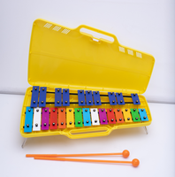 High Quality Professional Metallophone for Kids Stainless Iron Educational Instrument with 15 Scales Easy Carrying Colorful