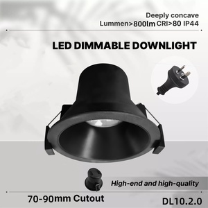 Plafonnier 8W SAA 3CCT ip44 étanche Anti-éblouissement encastré dimmableTrimless <span class=keywords><strong>Spot</strong></span> Down light Room Lights COB LED Downlight lampe - Product Image 3