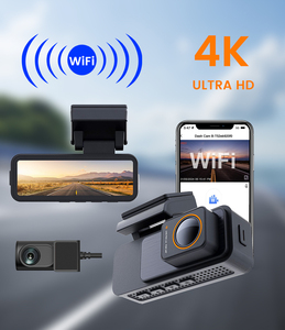 2025 mới 3.2-inch bảng điều khiển cam ống kính kép siêu HD đúng 4K xe DVR Máy ảnh wifi + GPS chiếu hậu tầm nhìn ban đêm WDR ghi 24h - Product Image 3