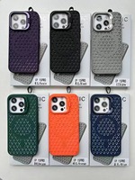 Étui de téléphone magnétique respirant en TPU pour iPhone 16 Pro Max avec dissipation thermique et béquille pour appareil photo