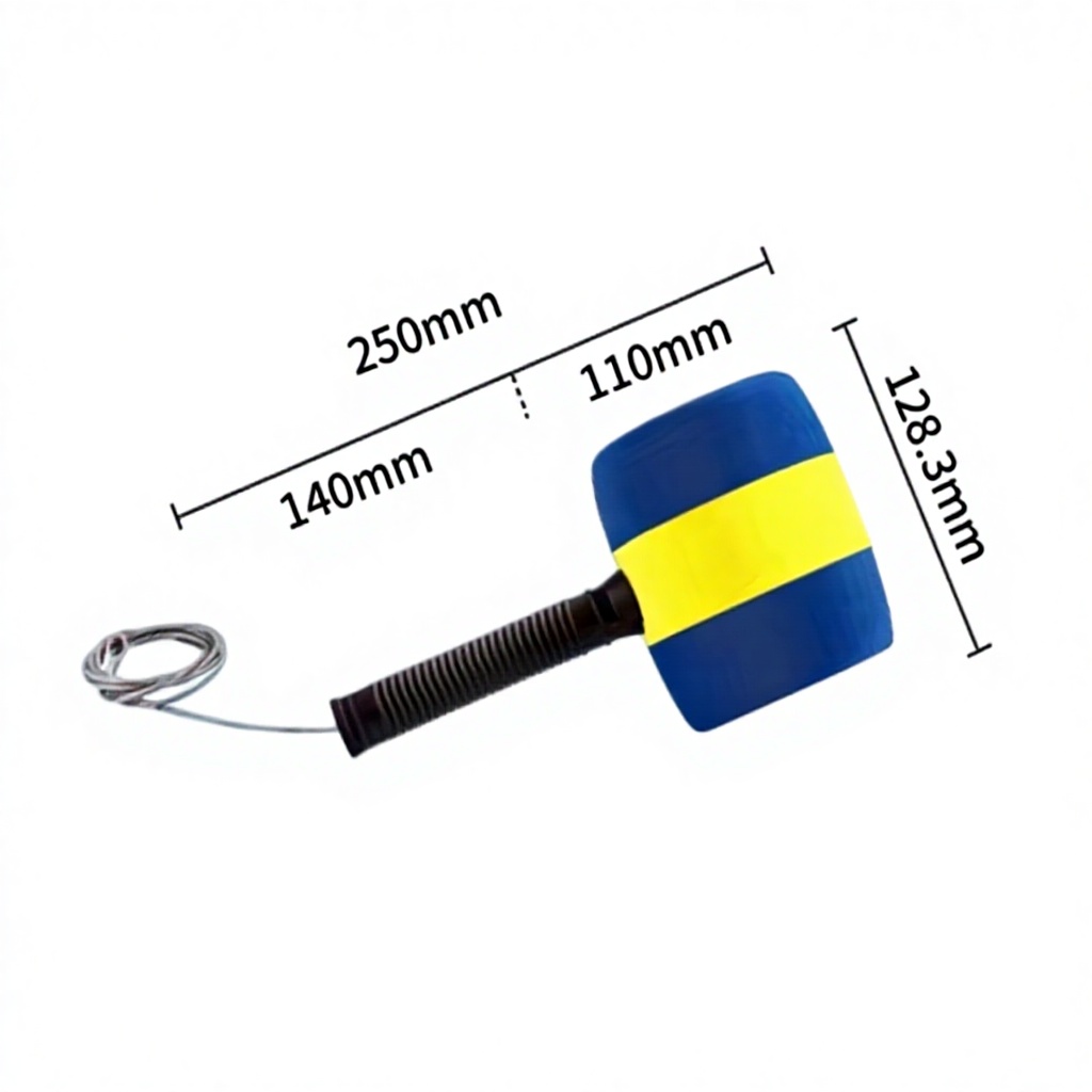 Blue-Yellow and blue round hammer