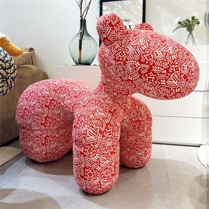 Taburete Infantil con Diseño <span class=keywords><strong>de</strong></span> Perro Caniche y Gato con Rayas Arcoíris, Base Antideslizante, para Dormitorio, Sala <span class=keywords><strong>de</strong></span> Estar y como Regalo - Product Image 6